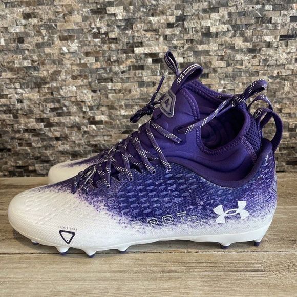 Under Armour Spotlight Lux MC 2.0 Football Cleats Purple 3026410-111 size 13 - Picture 3 of 7